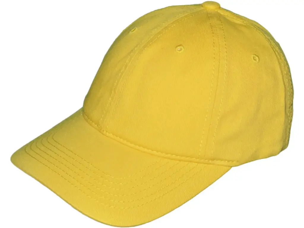 [HT_GJK004-YE] Yellow Low Profile Baseball Cap